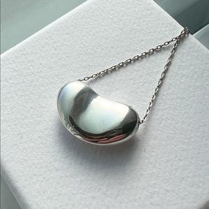 RARE LARGE Elsa Peretti Bean Necklace 20”